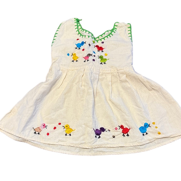 **Bundle** Laura Ashley /Savannah /Embroidered Dress and two rompers 12M - Picture 2 of 7